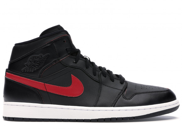Jordan 1 Retro Mid Black Team Red - 554724-009
