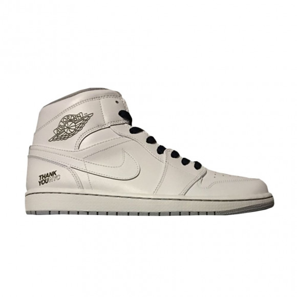 Air Jordan 1 Mid DJ2 'Thank You NYC' | White | Men's Size 8.5 - 554724-112-NYC