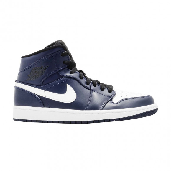 Air Jordan 1 Mid 'Obsidian' | White | Men's Size 9 - 554724-401