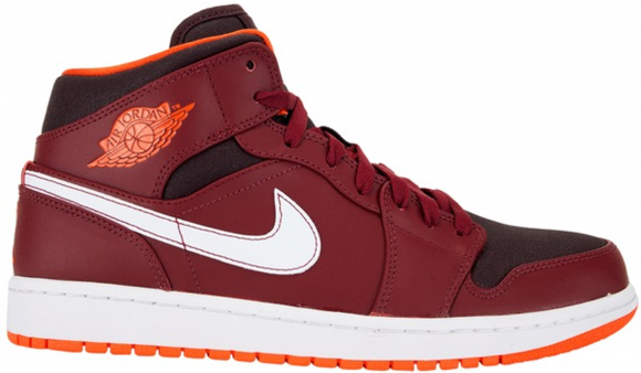 Jordan 1 Mid Team Red Electric Orange - 554724-604