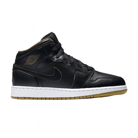 Air Jordan 1 Retro Mid GS 'Royalty Black' | Kid's Size 6.5 - 554725-042