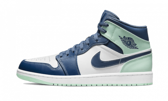 Air Jordan 1 Mid Mystic Navy Mint Foam - 554725-413