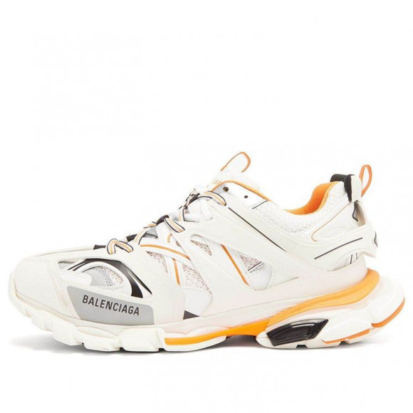 Balenciaga Womens WMNS Track LED Running Shoes White/Orange Chunky Shoes 555032W1GB19059 - 555032W1GB19059