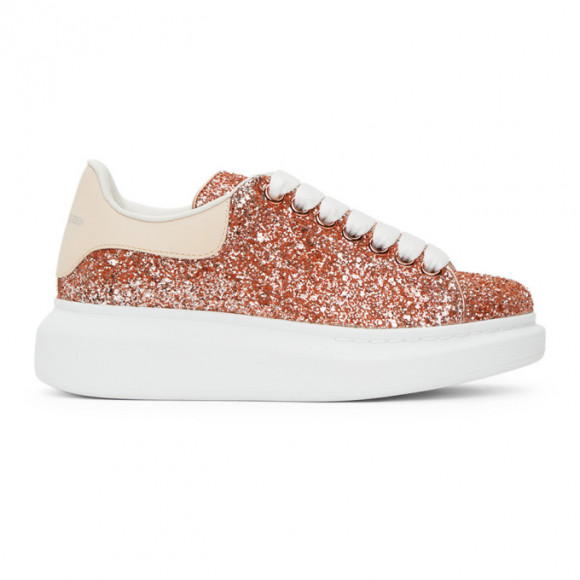 Alexander McQueen Pink Galaxy Glitter Oversized Sneakers - 558944W4NC1