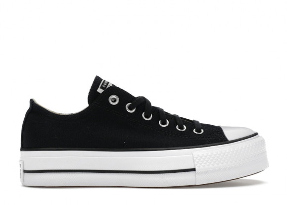 Converse All Star Platform Low Top - Women's Sneakers - Black / White - 560250F