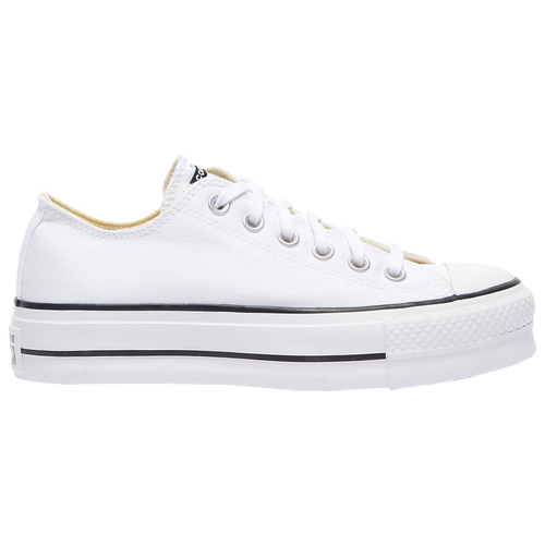 Converse All Star Platform Low Top - Women's Sneakers - White / Black - 560251F