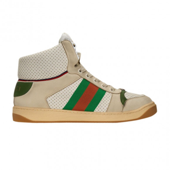 Gucci Screener High 'White Green' | Men's Size 10 - 563485-0YI30-9560
