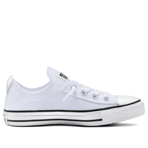 Converse Chuck Taylor All Star Shoreline Knit Slip Low Top Pure White Canvas Shoes/Sneakers 565490F - 565490F