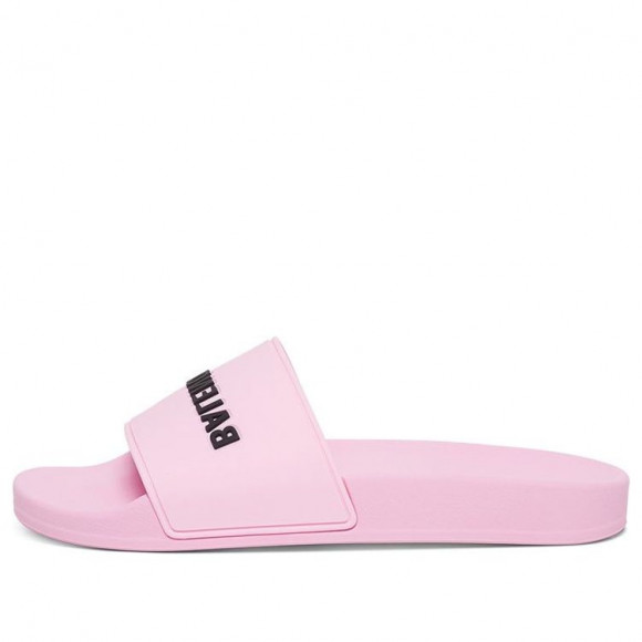 (WMNS) Balenciaga Logo Rubber Sandals Pink - 565547W1S805878