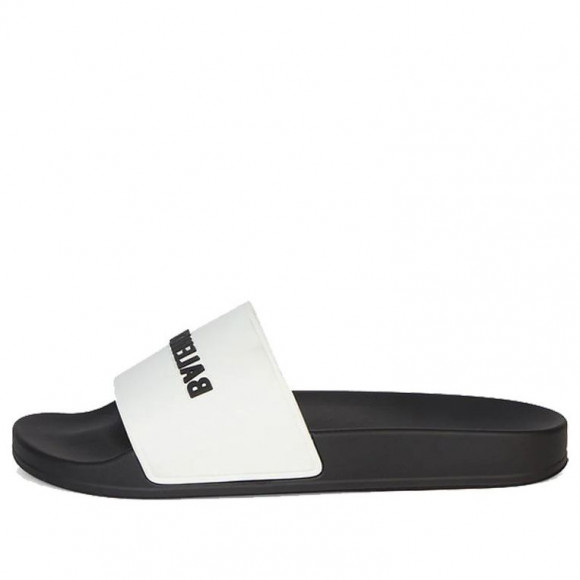 Balenciaga Pool Slides 'White Black' 565826W1S879010 - 565826W1S879010