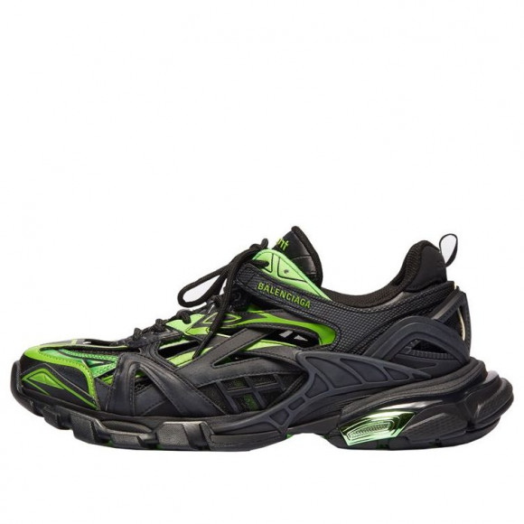 Balenciaga Track.2 Sports Shoes Black/Green - 568614W2GN31086