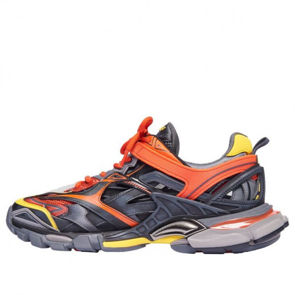 Balenciaga Track.2 Orange/Black Chunky Sneakers/Shoes 568614W2GN37560 - 568614W2GN37560