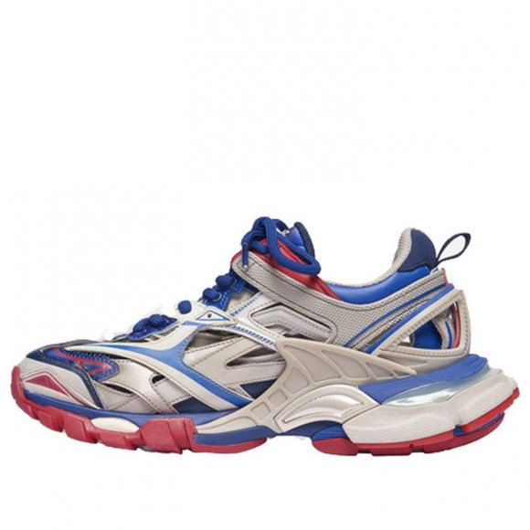 Balenciaga Track.2 Red/Blue Chunky Sneakers/Shoes 568615W2GN28570 - 568615W2GN28570