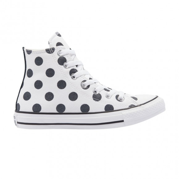 Converse Chuck Taylor All Star High 'Glitter Shine Polkadot - White' | Men's Size 7 - 569383F