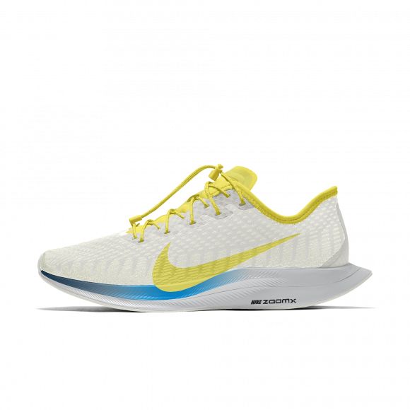 Nike Zoom Pegasus Turbo 2 Premium By You Custom Women's Running Shoe - Yellow - 569588077