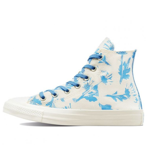 Converse Chuck Taylor All Star WHITE/BLUE Canvas Shoes (Leisure/Women's/High Tops) 571402F - 571402F