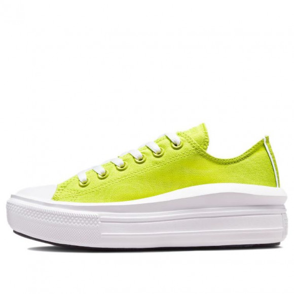 Converse Womens WMNS Chuck Taylor All Star Move Canvas Shoes Yellow 荧光Yellow Canvas Shoes 572072C - 572072C