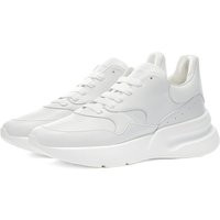 Alexander McQueen Men's Oversized Runner Sneakers in Optical White/White - 575425WHRU3-9065