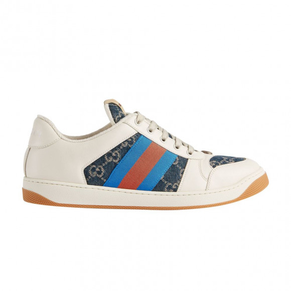 Gucci GG Screener 'GG Canvas - Denim Ivory' | Blue | Men's Size 12 - 576223-2KQ40-4467