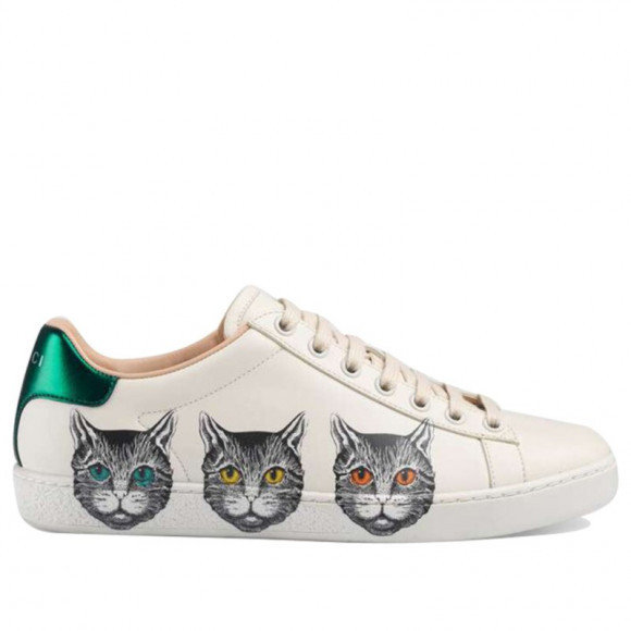 Gucci Womens WMNS Ace 'Mystic Cat' White Sneakers/Shoes 577147-A38V0-9090 - 577147-A38V0-9090