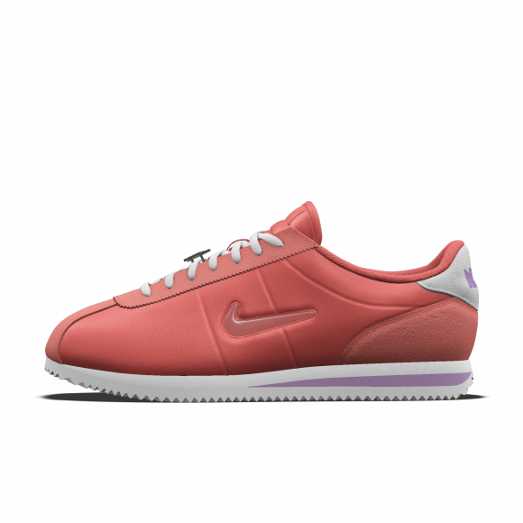 Chaussure personnalisable Nike paypal Cortez Unlocked By You pour femme - Rouge - 5774408047