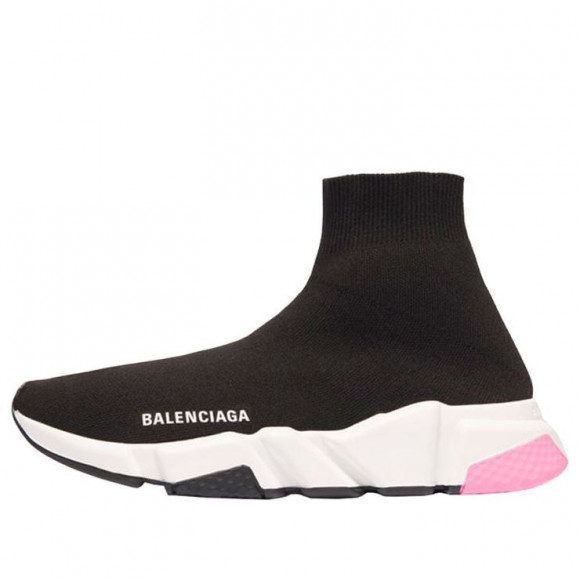 Balenciaga Speed logo Black/White/Pink Marathon Running Shoes (SNKR/Women's) 587280W17031070 - 587280W17031070