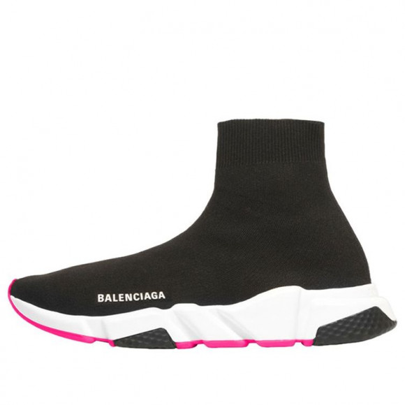 Balenciaga Speed Sports Shoes Womens WMNS Black/Pink Athletic Shoes 587280W17251915 - 587280W17251915