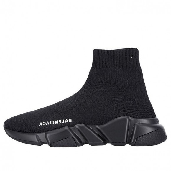 Balenciaga Womens WMNS Speed Clear High-Top Sneakers Black Athletic Shoes 587280W2DB11013 - 587280W2DB11013