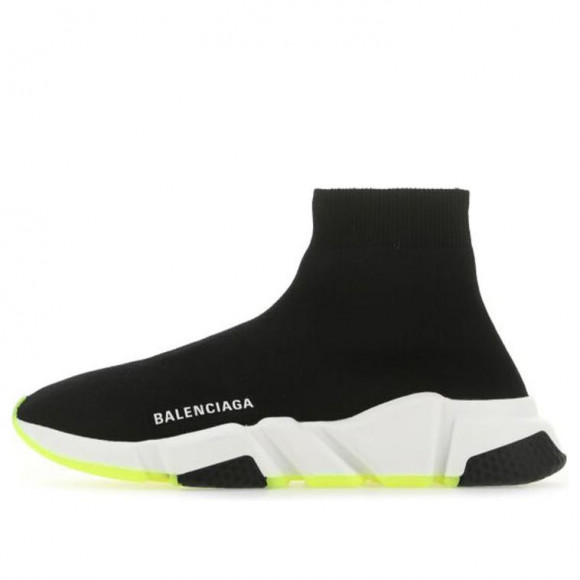Balenciaga Womens WMNS Speed High-Top Running Shoes Black/White/Yellow Training Shoes 587280W2DB91016 - 587280W2DB91016