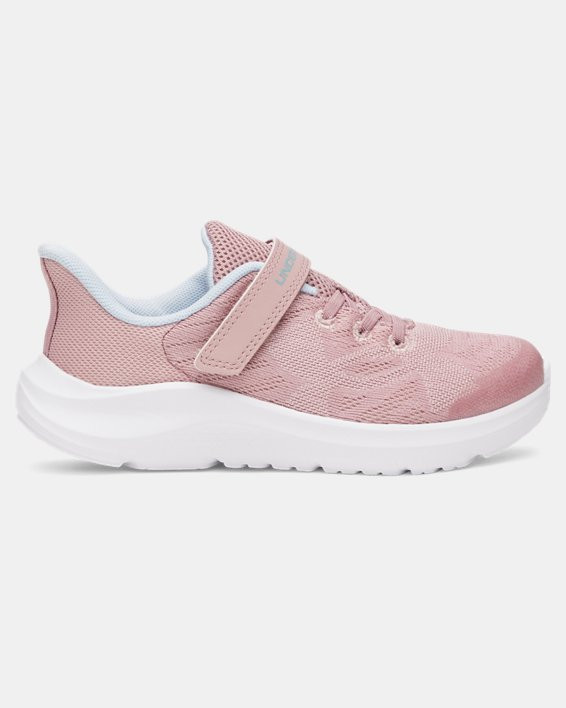 UA Pursuit 4 Big Logo AC Girls' Pre-School Running Shoes - 6000233-674