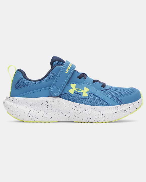 UA Charged+ Assert 11 Wide Boys' Pre-School Running Shoes - 6006909-430