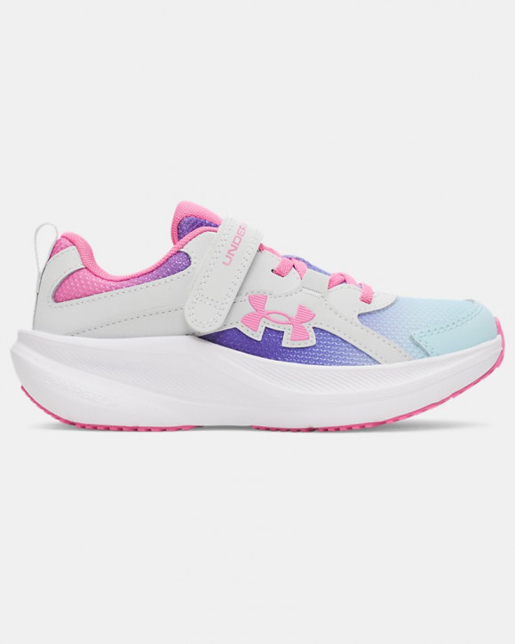UA Charged+ Assert 11 Girls' Pre-School Running Shoes - 6006915-023