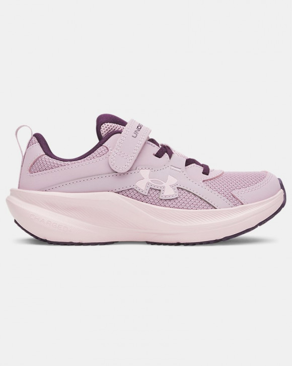 UA Charged+ Assert 11 Girls' Pre-School Running Shoes - 6006915-698