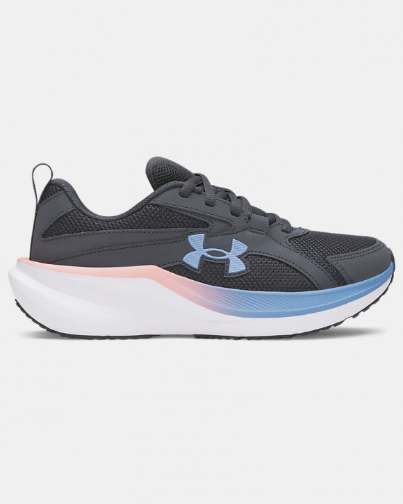 UA Charged+ Assert 11 Wide Girls' Grade School Running Shoes - 6006917-016