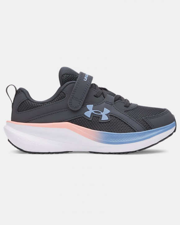 UA Charged+ Assert 11 Wide Girls' Pre-School Running Shoes - 6006918-016