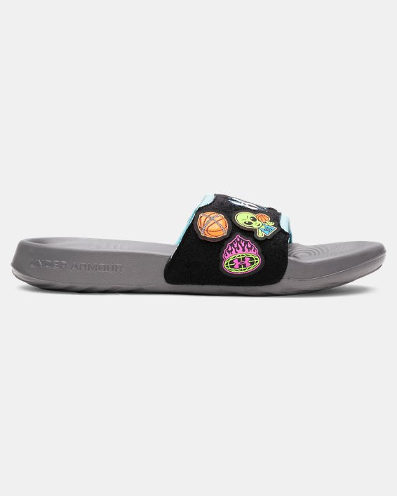 UA Ignite Select Patches Boys' Slides - 6008872-002
