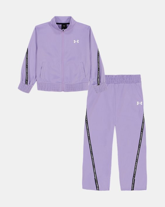 UA Rival Taping Little Girls' Track Suit - 6011703-538
