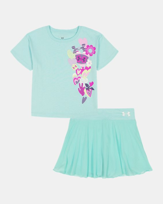 UA Stretch Mesh Little Girls' Skort Set - 6015495-361