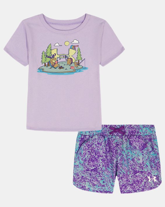 UA Park Island Little Girls' Set - 6015799-536