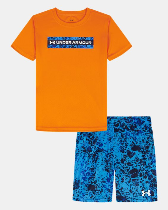 UA Tech Printed Little Boys' Set - 6016046-836