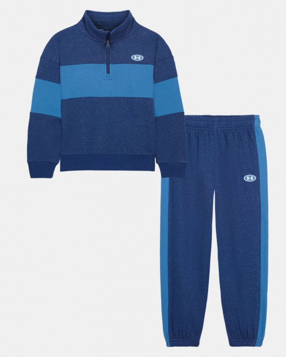 UA Colorblock Little Boys' ¼ Zip Set - 6019526-430