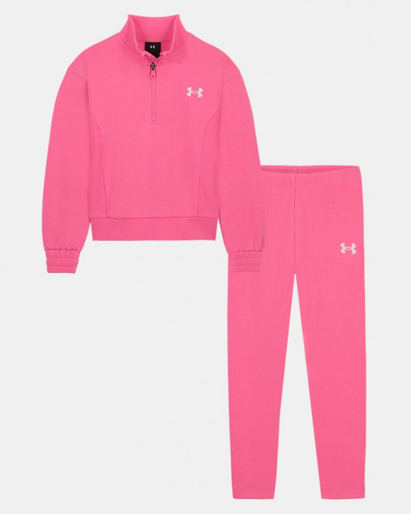 UA Ribbed Fleece Little Girls' Set - 6019662-637