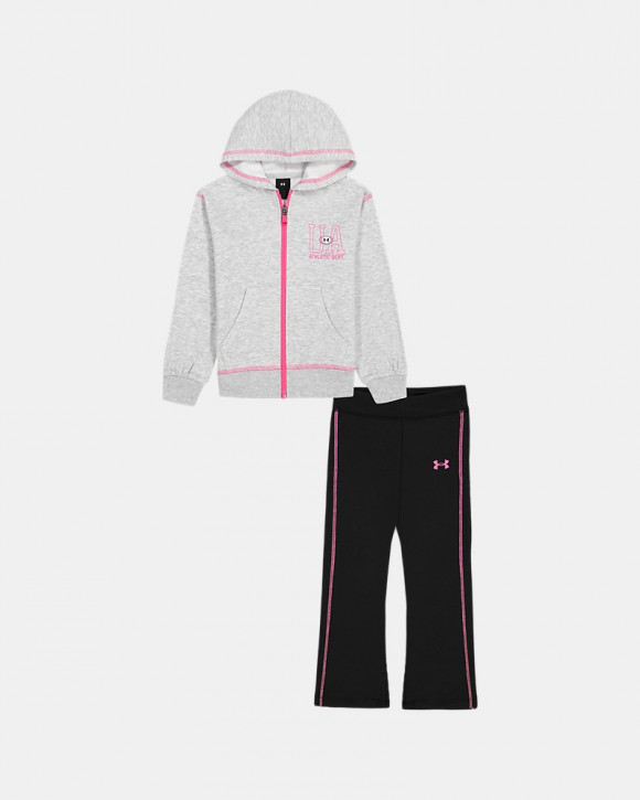 UA Rival Fleece Little Girls' Set - 6019709-011