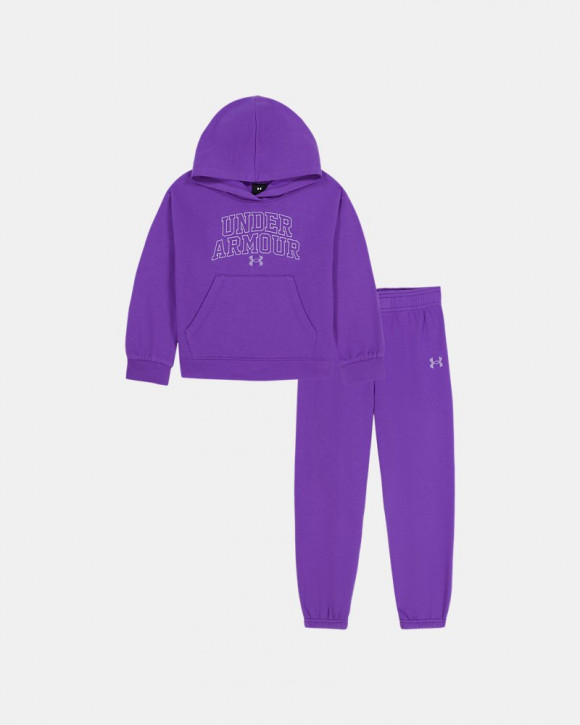 UA Rival Fleece Little Girls' Set - 6019712-525