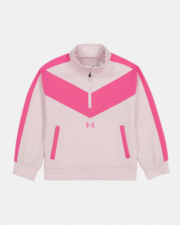 UA Colorblock Stretch Girls' ¼ Zip - 6019768-675