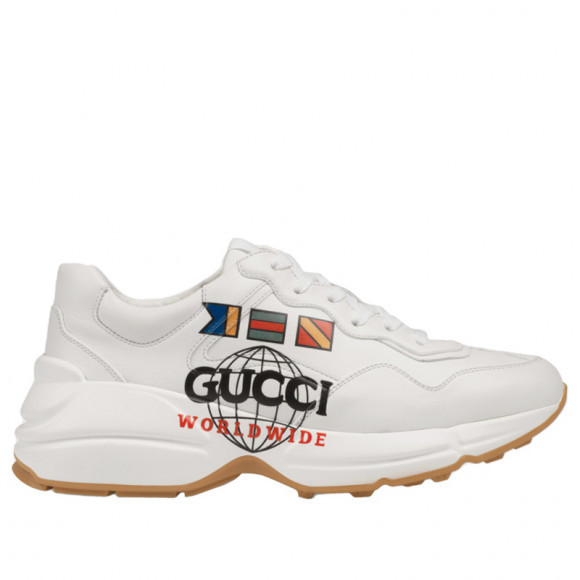 Gucci Womens WMNS Rhyton 'Worldwide' Ivory/Gum/Multi-Color Marathon Running Shoes/Sneakers 602047-DRW00-9014 - 602047-DRW00-9014