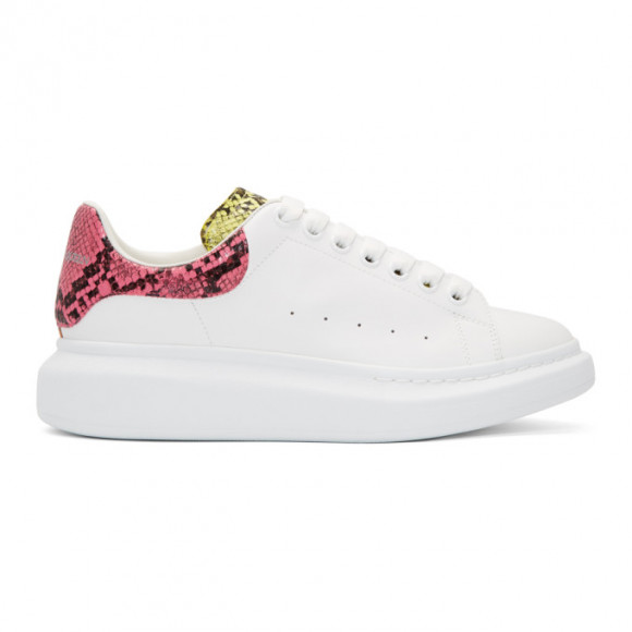 Alexander mcqueen white snake oversized sneakers Clearance
