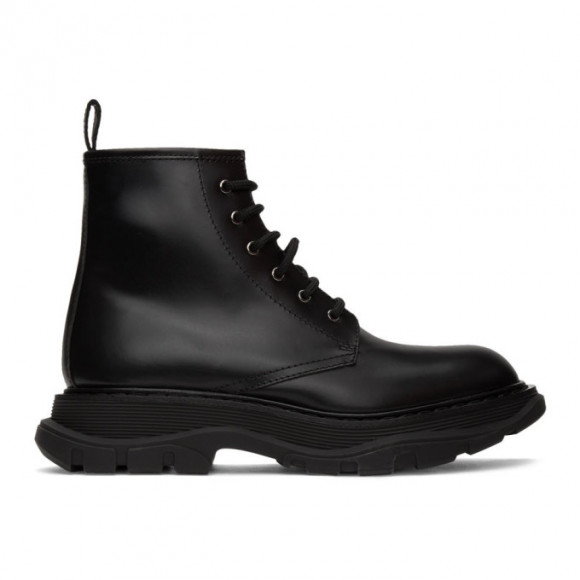 Alexander McQueen Black Beauty Lace-Up Boots - 604250WHXH0