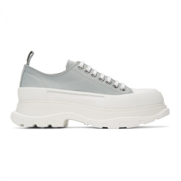 Alexander McQueen SSENSE Exclusive White Canvas Tread Slick Sneakers - 604257W4MV2