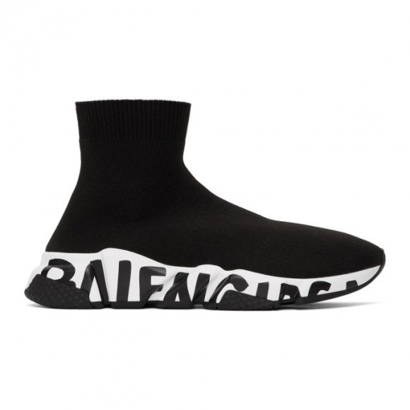 Balenciaga Black Speed Sneakers - 605972-W05GE